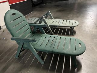 2 Tumbonas Plegables Jardín