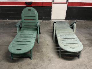 2 Tumbonas Plegables Jardín