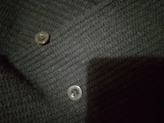 Maglione uomo nero coste girocollo M/L