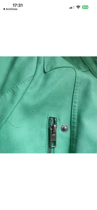 Cazadora verde entretiempo