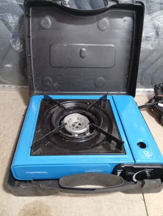 Kit de acampada: tienda, cocinas, suelo y ventilad