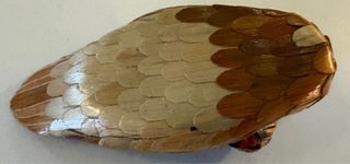 Anatra in vimini vintage da appendere