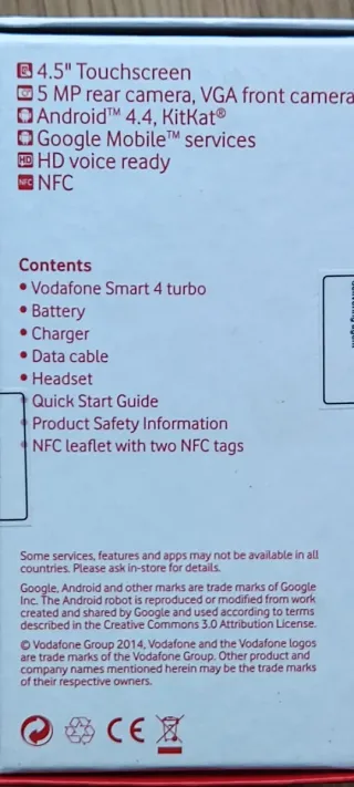 Móvil Smart 4 turbo Negro