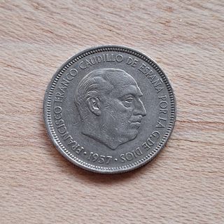 Set de 200 Monedas 5 Pesetas de Franco