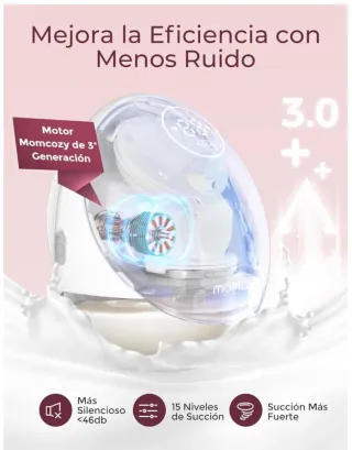 Sacaleches Eléctrico Momcozy M9 Rosa