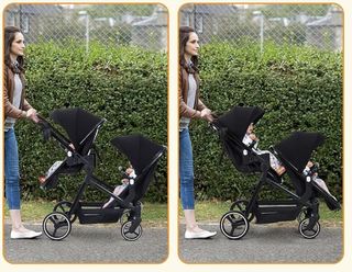 Cochecito Doble Plegable Ligero