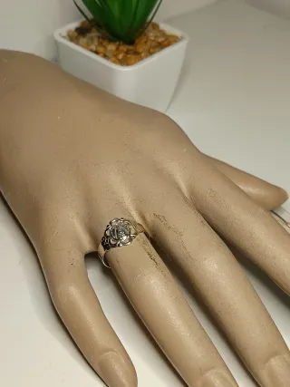 Anillo Plata Ley Virgen Calado