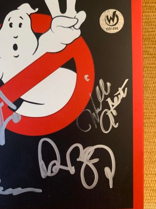 Blu-Ray Ghostbusters firmado por Cazafantasmas
