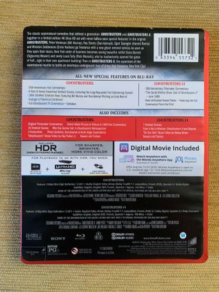 Blu-Ray Ghostbusters firmado por Cazafantasmas