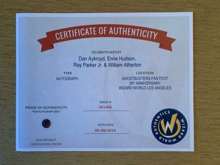 Blu-Ray Ghostbusters firmado por Cazafantasmas