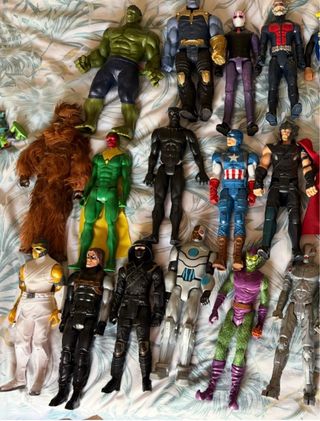 Lote Figuras Superhéroes Marvel y DC