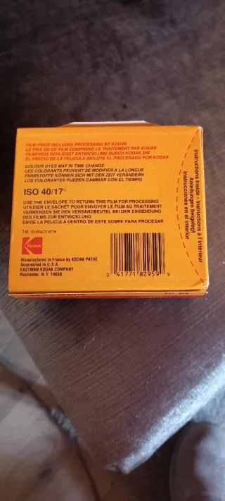 Pellicola Kodachrome 40 Super 8 Sonoro