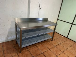 Mesa de trabajo acero inox DISTFORM 3 plantas