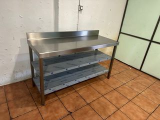 Mesa de trabajo acero inox DISTFORM 3 plantas