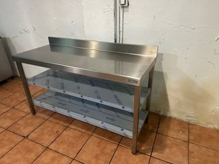 Mesa de trabajo acero inox DISTFORM 3 plantas