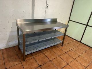 Mesa de trabajo acero inox DISTFORM 3 plantas