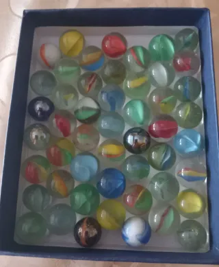 50 biglie grandi miste