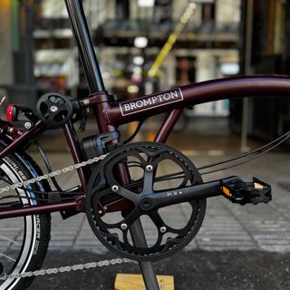 Brompton Eléctrica C-Line M4L Plump Red