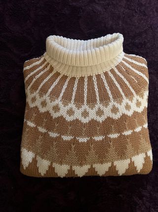 Jersey de punto mujer cuello alto