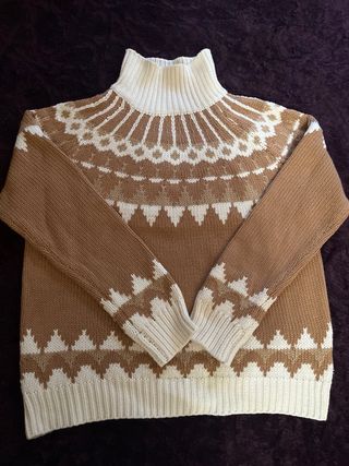 Jersey de punto mujer cuello alto