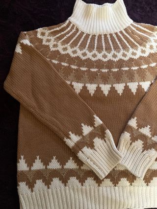 Jersey de punto mujer cuello alto