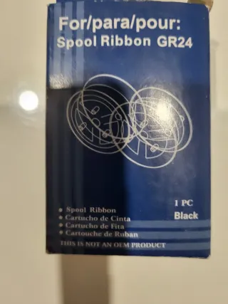 Carrete de tinta negro GR24