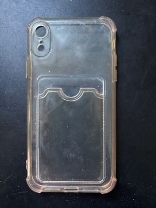 Funda iPhone XR Transparente con Tarjetero