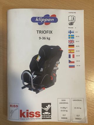 Silla coche Klippan Triofix Maxi con base Triofix