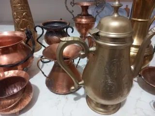 Set Antico Rame Oggetti Decorativi