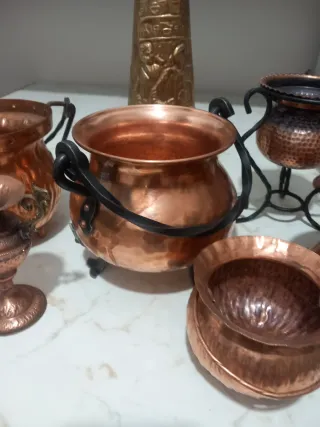 Set Antico Rame Oggetti Decorativi