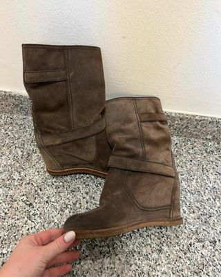 Car Shoe Stivaletti Camoscio Donna Marrone 39