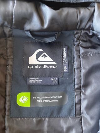 Chaqueta esquí Quiksilver niño, Talla 14