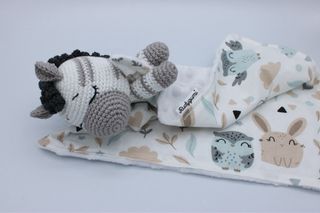 Pack Regalo Bebé Cebra Amigurumi