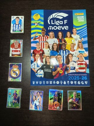 Álbum cromos Liga F 2025-2026 completo sin pegar