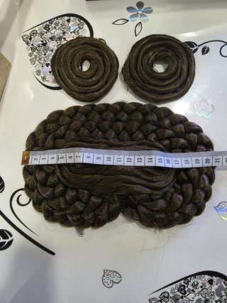 Moños Fallera castaño claro