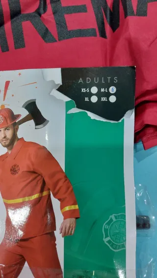 Vestito da pompiere adulto Atosa Tg. L