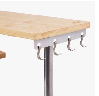 Estantería esquinera cocina bambú