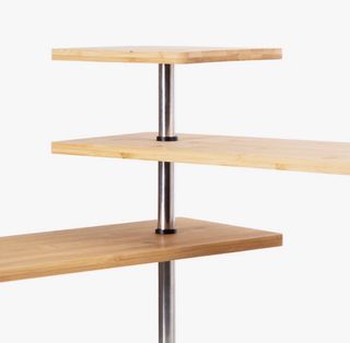 Estantería esquinera cocina bambú