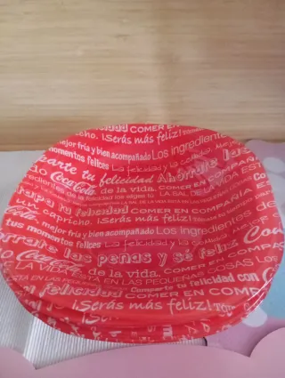 Vajilla Coca-Cola Roja y Blanca