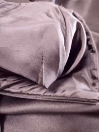 Vestido fiesta satén negro y blanco