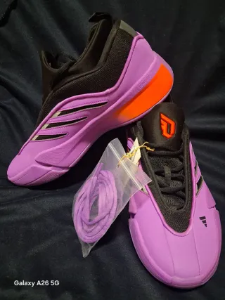 Zapatillas Baloncesto Adidas DAME Morado Naranja