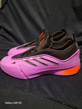 Zapatillas Baloncesto Adidas DAME Morado Naranja