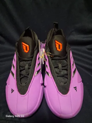 Zapatillas Baloncesto Adidas DAME Morado Naranja