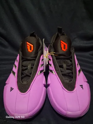 Zapatillas Baloncesto Adidas DAME Morado Naranja
