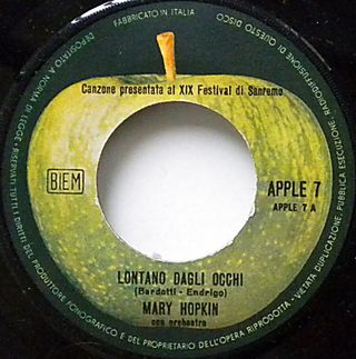 Mary Hopkin Lontano Dagli Occhi / The Game 45 RPM