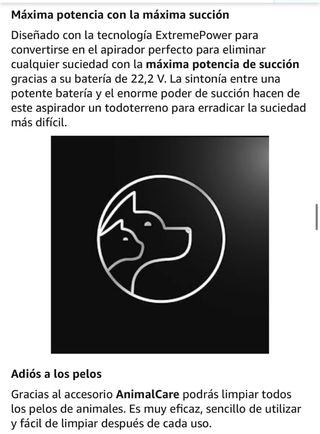 Cecotec Conga 22.2V Animales - aspiradora manual