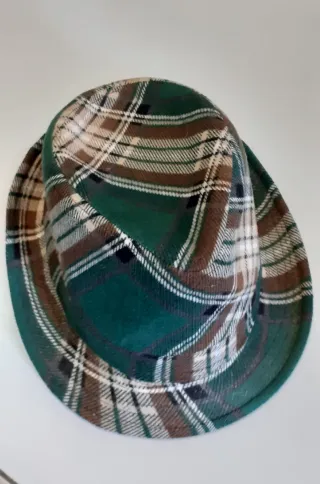 Abrigo corto verde (regalo el sombrero)