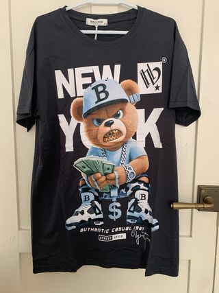Camiseta Being Design Oso New York XL