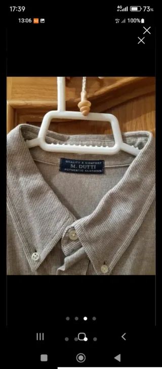 Camisa Massimo Dutti Beige Talla M