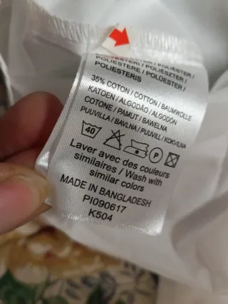 Camicia bianca KARIBAN manica corta